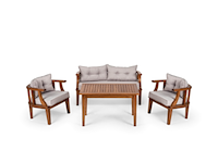 Loungeset, darva, walnoot