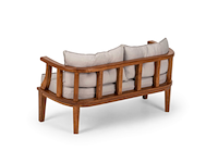 Loungeset, darva, walnoot - afbeelding 3 van  8