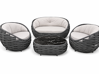 Loungeset, dawi, antraciet - afbeelding 1 van  1