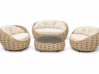 Loungeset, dawi, beige - afbeelding 1 van  3