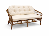 Loungeset, form, bruin, wit - afbeelding 2 van  3