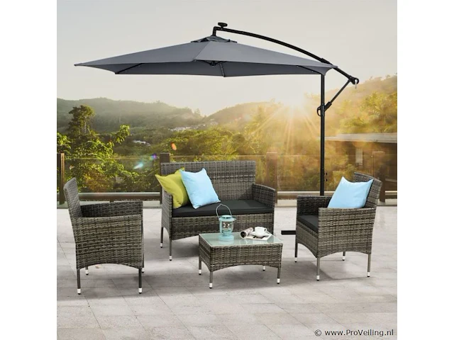 Loungeset fort myers beige/grijs - afbeelding 10 van  17