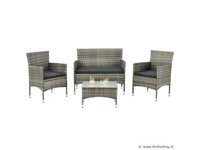 Loungeset fort myers beige/grijs - afbeelding 11 van  17