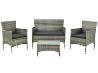 Loungeset fort myers beige/grijs