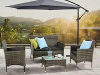 Loungeset fort myers beige/grijs - afbeelding 10 van  17