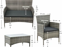 Loungeset fort myers beige/grijs - afbeelding 17 van  17