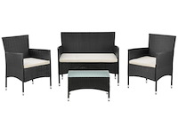 Loungeset fort myers zwart