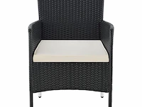 Loungeset fort myers zwart - afbeelding 2 van  14