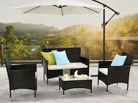 Loungeset fort myers zwart - afbeelding 7 van  14