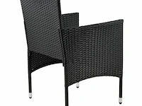 Loungeset fort myers zwart - afbeelding 10 van  14