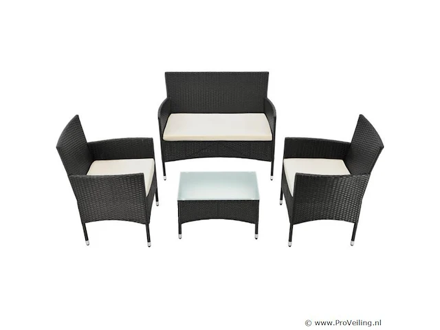 Loungeset fort myers zwart - afbeelding 13 van  14