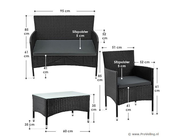 Loungeset fort myers - afbeelding 15 van  16