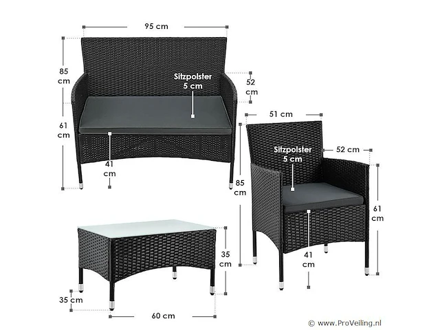 Loungeset fort myers - afbeelding 15 van  16