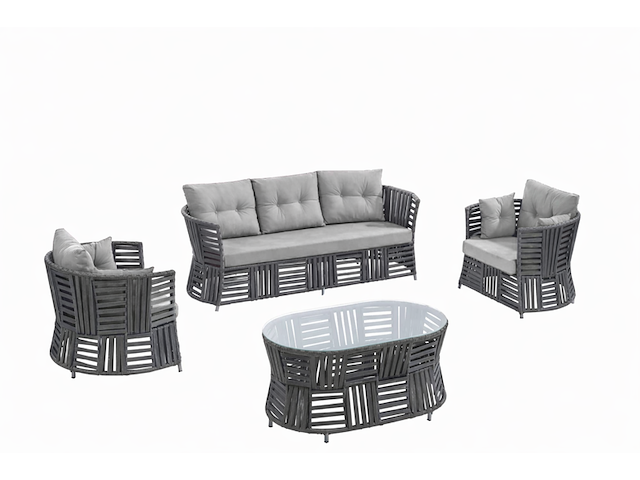 Loungeset, gundo, antraciet, grijs - afbeelding 1 van  3