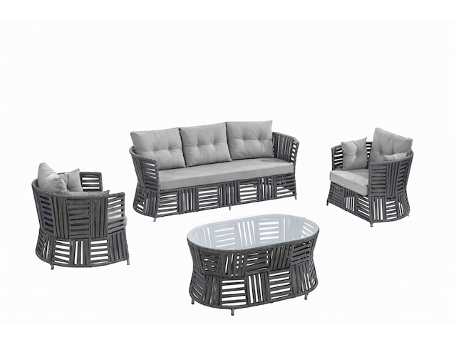 Loungeset, gundo, antraciet, grijs - afbeelding 1 van  3