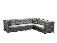 Loungeset, hoek mori, antraciet - afbeelding 3 van  6