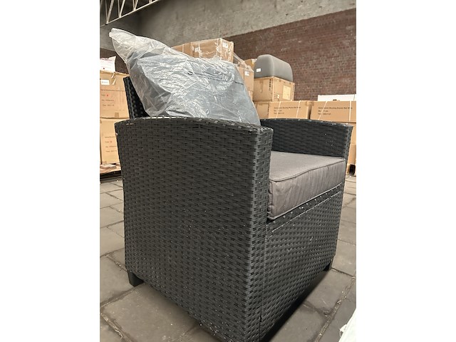 Loungeset (hoekbank, stoel, tafel) - afbeelding 4 van  6