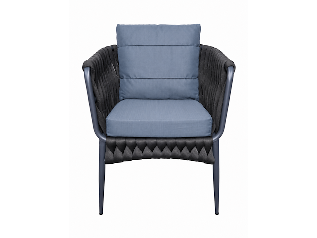 Loungeset, lara antraciet, antraciet donker, antraciet blauw - afbeelding 3 van  6