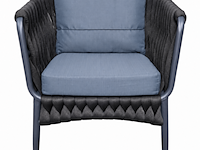 Loungeset, lara antraciet, antraciet donker, antraciet blauw - afbeelding 3 van  6