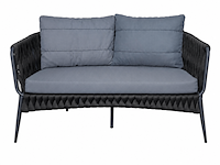 Loungeset, lara antraciet, antraciet donker, antraciet blauw - afbeelding 5 van  6
