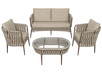 Loungeset, lara beige , crème, beige - afbeelding 1 van  7