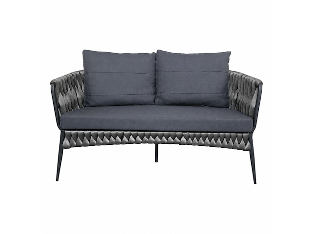 Loungeset, lara dark , donker taupe, blauw antraciet - afbeelding 2 van  6