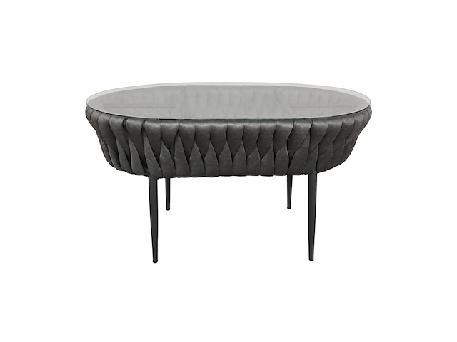 Loungeset, lara dark , donker taupe, blauw antraciet - afbeelding 5 van  6