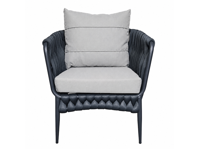 Loungeset, lara donker, blauw antraciet, licht grijs - afbeelding 3 van  6