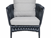 Loungeset, lara donker, blauw antraciet, licht grijs - afbeelding 3 van  6