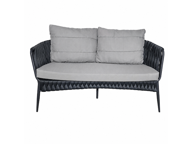 Loungeset, lara donker, blauw antraciet, licht grijs - afbeelding 4 van  6