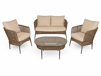 Loungeset, line, cappuccino, beige