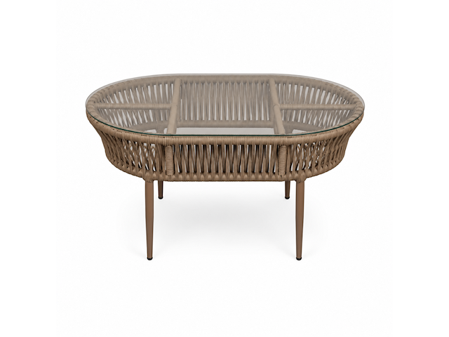 Loungeset, line, cappuccino, beige - afbeelding 5 van  6