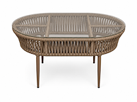 Loungeset, line, cappuccino, beige - afbeelding 5 van  6