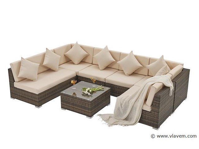 Loungeset met 2 hoekbanken - afbeelding 3 van  10