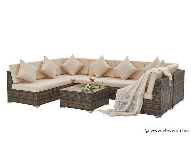 Loungeset met 2 hoekbanken - afbeelding 5 van  10
