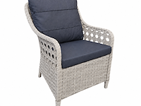 Loungeset, midye, wit, antraciet - afbeelding 3 van  6