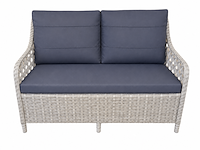Loungeset, midye, wit, antraciet - afbeelding 4 van  6