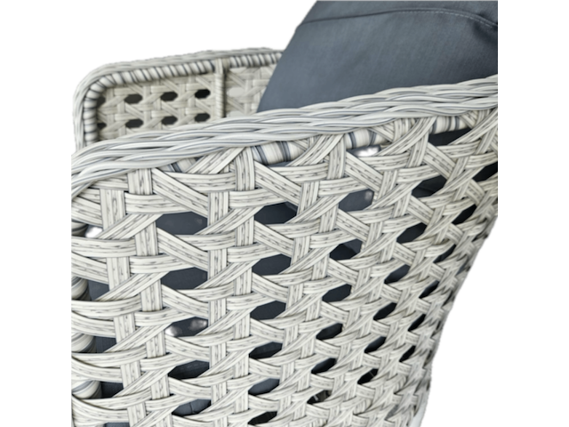 Loungeset, midye, wit, antraciet - afbeelding 6 van  6