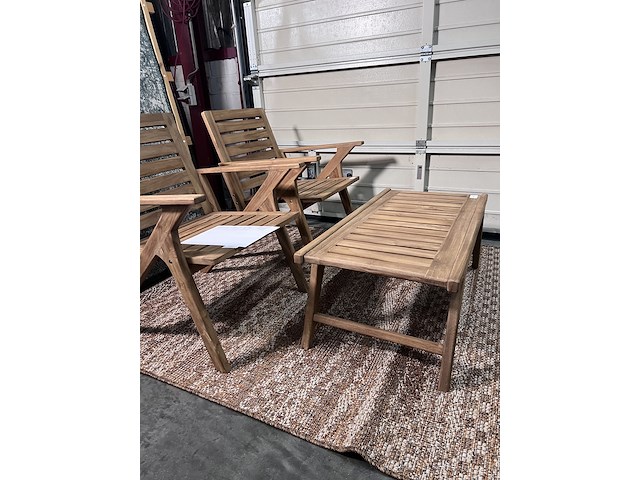 Loungeset odin teak, raw materials - afbeelding 3 van  3