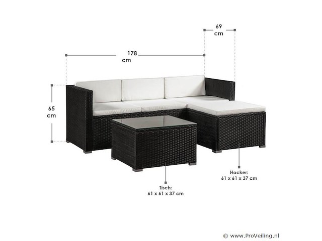 Loungeset punta cana m - afbeelding 6 van  11
