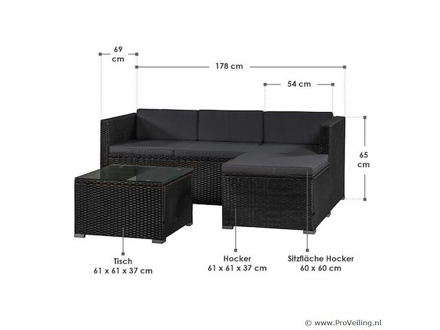 Loungeset punta cana m - afbeelding 13 van  15