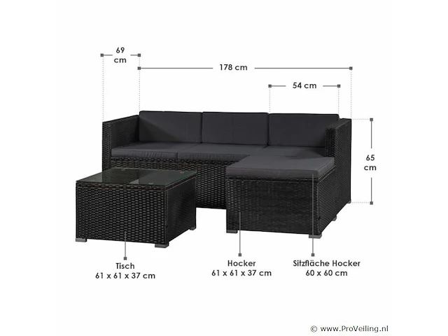 Loungeset punta cana m - afbeelding 13 van  15