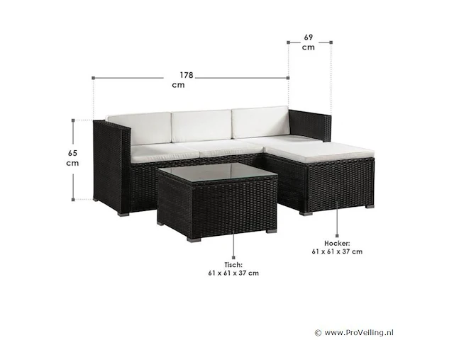 Loungeset punta cana m - afbeelding 6 van  11