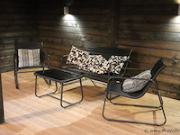Loungeset (tafel, 2 stoelen & kussens) - afbeelding 1 van  5