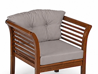 Loungeset, texel gri , walnoot, grijs - afbeelding 2 van  8