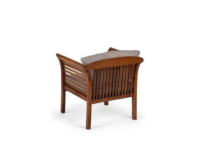 Loungeset, texel gri , walnoot, grijs - afbeelding 3 van  8