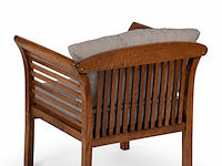 Loungeset, texel gri , walnoot, grijs - afbeelding 3 van  8