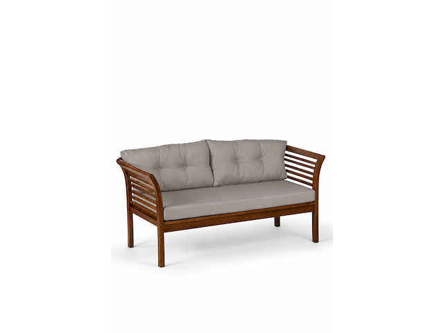 Loungeset, texel gri , walnoot, grijs - afbeelding 5 van  8
