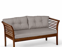 Loungeset, texel gri , walnoot, grijs - afbeelding 5 van  8