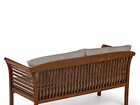 Loungeset, texel gri , walnoot, grijs - afbeelding 6 van  8